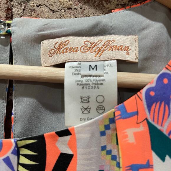 Mara Hoffman Neon Geometric Tunic Sheath Dress Size Medium - Picture 4 of 6